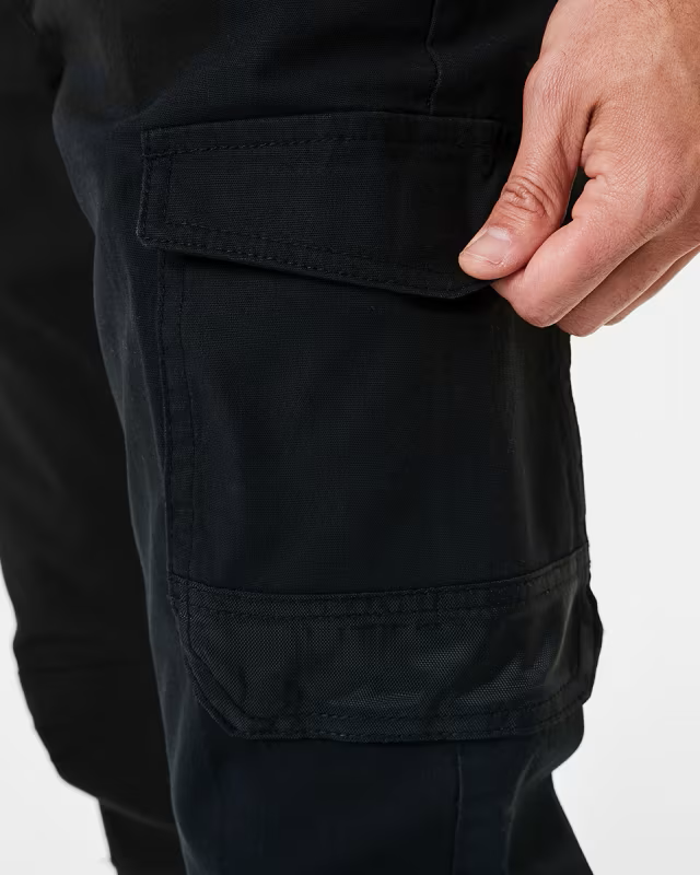 Workwear Slim Leg Pants (Black)